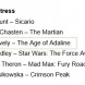 Nominations: Saturn awards 