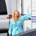 Blake on set
